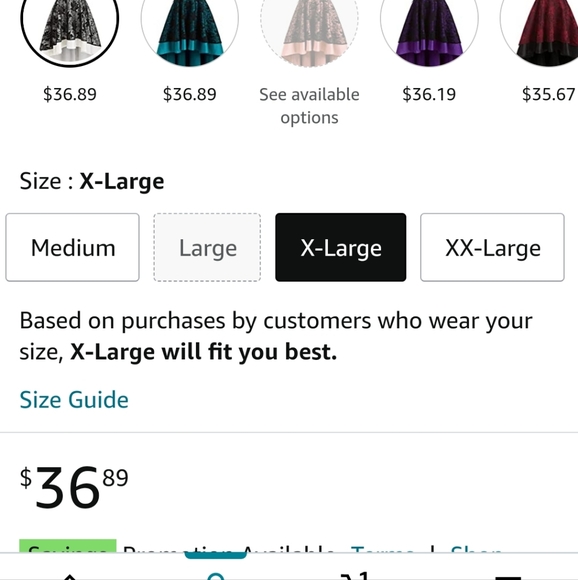 Xl Formal Dress - Picture 2 of 2